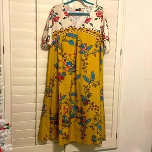 NoraCora Floral Midi A line Flowy Dress